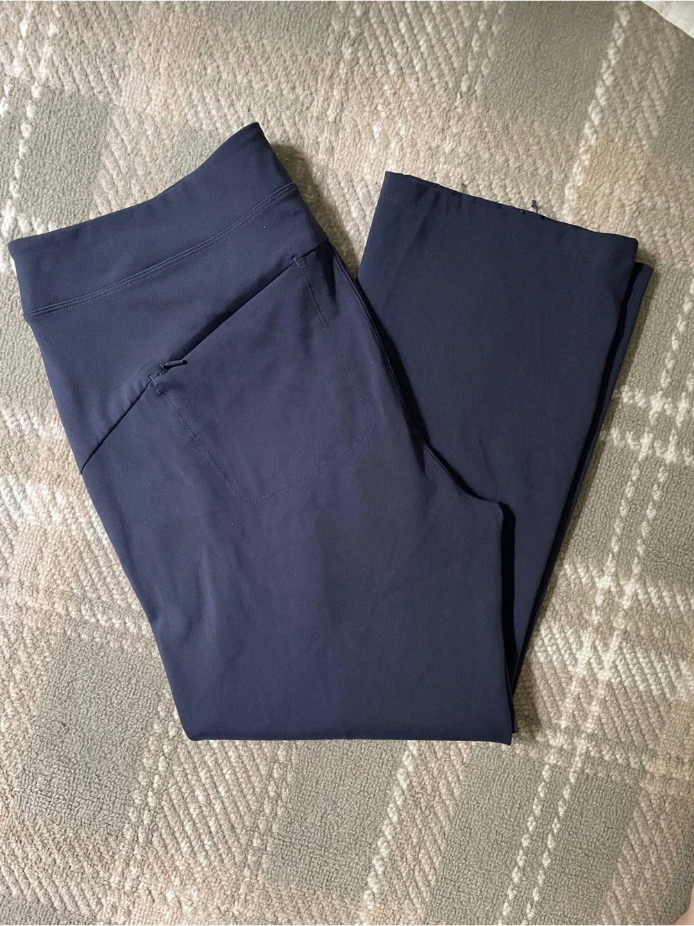 Athleta navy blue crop straight pants 18